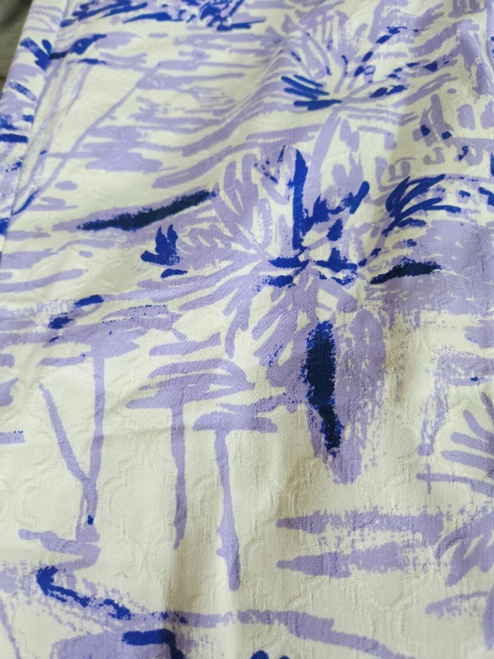 Lilly Pulitzer Kelly Skinny Ankle Pants Lilac Verben Rock the Dock Print Size 4 - Picture 6 of 8